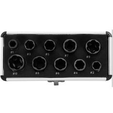 Estrattori a vite YATO YT-06031 da 9-19 mm, confezione da 10 pezzi.