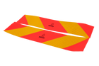 Adesivi, adesivi riflettenti, HERMON corto, targhe di segnalazione per veicoli pesanti, 565x132mm, sinistra+destra