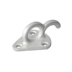 Gancio laterale in metallo ProPlus 342157 con occhiello per fissare teloni e cinghie di fissaggio per rimorchi.