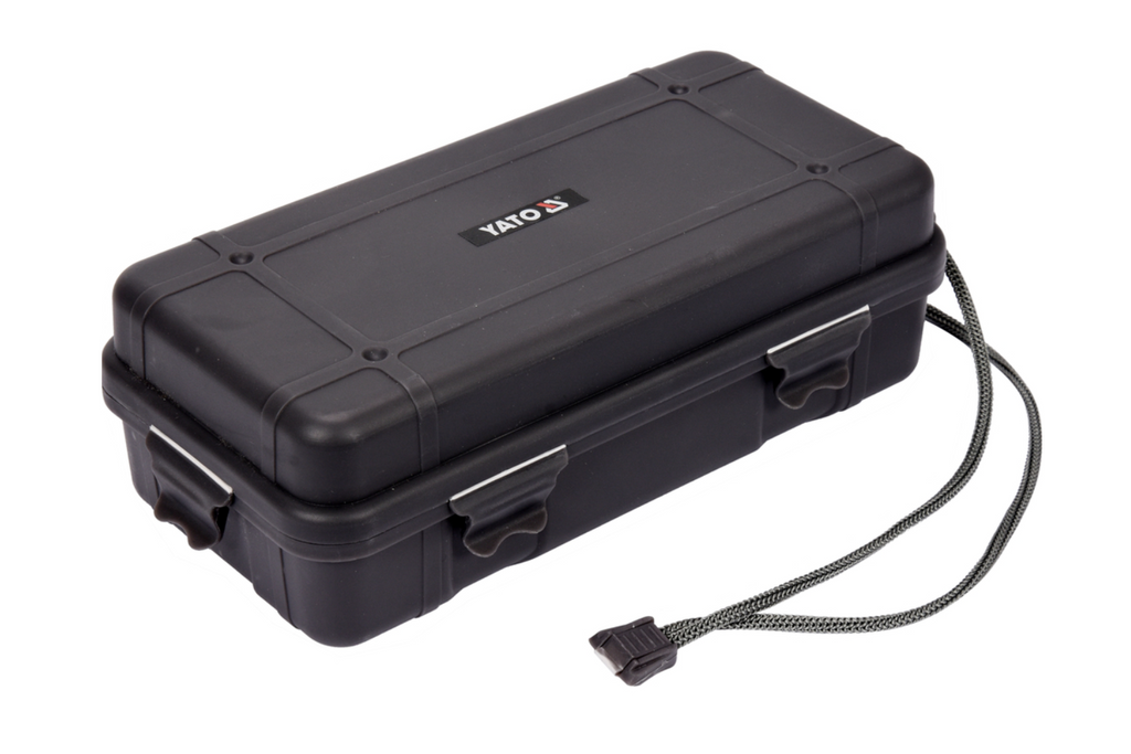 Torcia multifunzione a LED YATO YT-08559 da 900 lm, power bank, apribottiglie, martello di emergenza