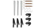 Set di tre cinghie antivento ProPlus 361724 per verande da 3x5 m e verande da campeggio.