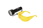 Set torcia + occhiali di sicurezza YATO YT-08581 Torcia UV 51 LED