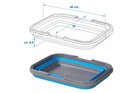 Ciotola da viaggio pieghevole ProPlus 370303V01 in silicone, 16 litri