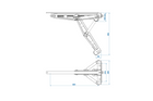 Stabilizzatore angolare estensibile ProPlus 361506 per rimorchio da 1100 kg, 495 mm