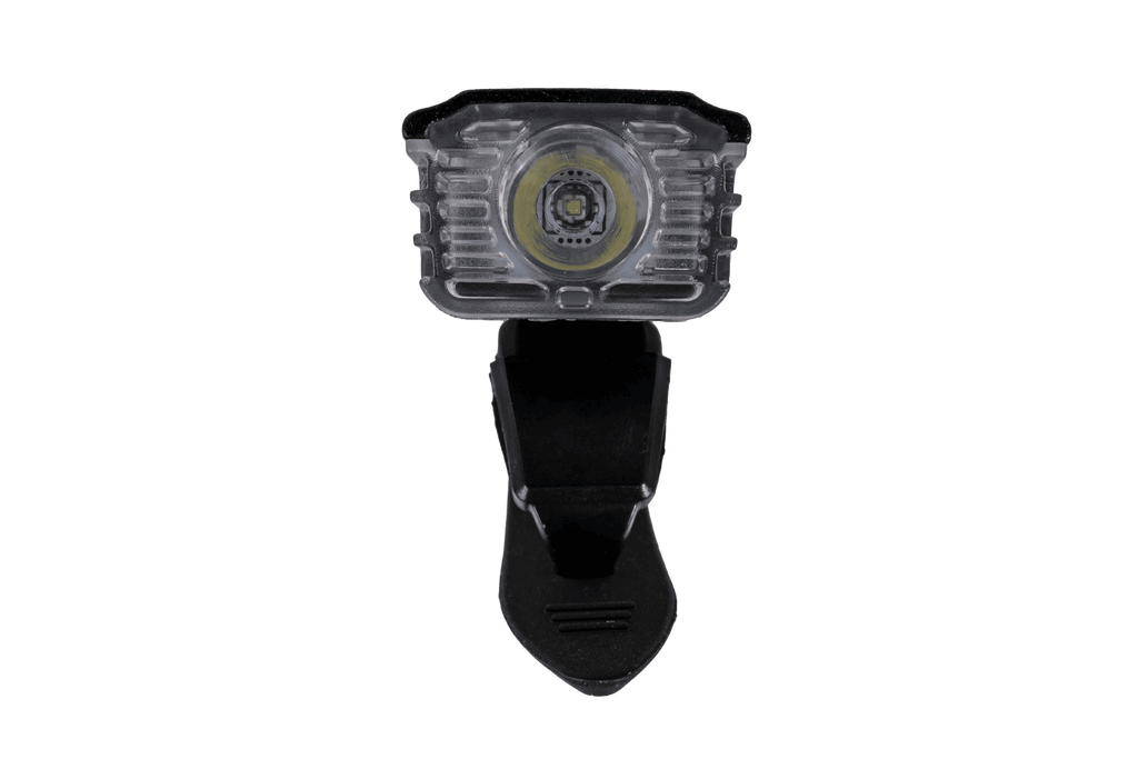 Faro anteriore per bicicletta PROFEX 82004 Pro in alluminio, batteria ai polimeri di litio e USB.
