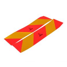 Adesivi, adesivi riflettenti, HERMON corto, targhe di segnalazione per veicoli pesanti, 565x132mm, sinistra+destra