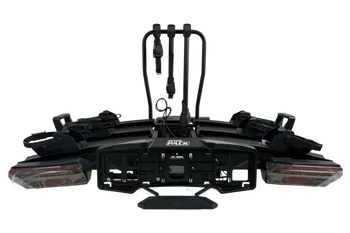 Inter Pack Velox 3 LED - portabici pieghevole da gancio di traino per 3 biciclette con luci a LED