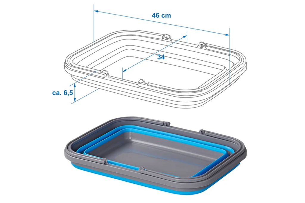 Ciotola da viaggio pieghevole ProPlus 370303V01 in silicone, 16 litri