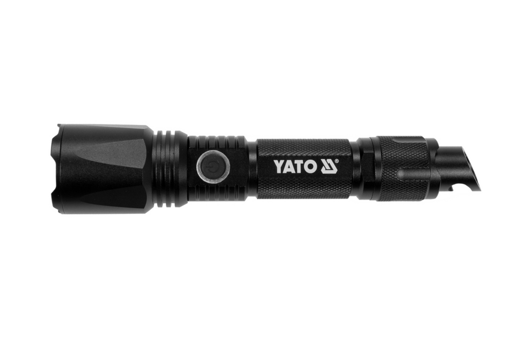 Torcia multifunzione a LED YATO YT-08559 da 900 lm, power bank, apribottiglie, martello di emergenza
