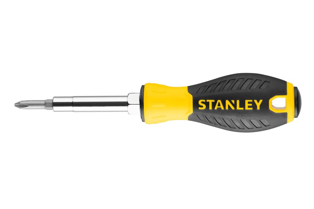 Cacciavite STANLEY a 6 vie con 3 inserti / 6 punte