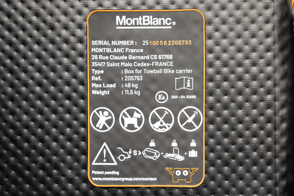 Bauletto per portapacchi per biciclette da gancio di traino Mont Blanc Senja
