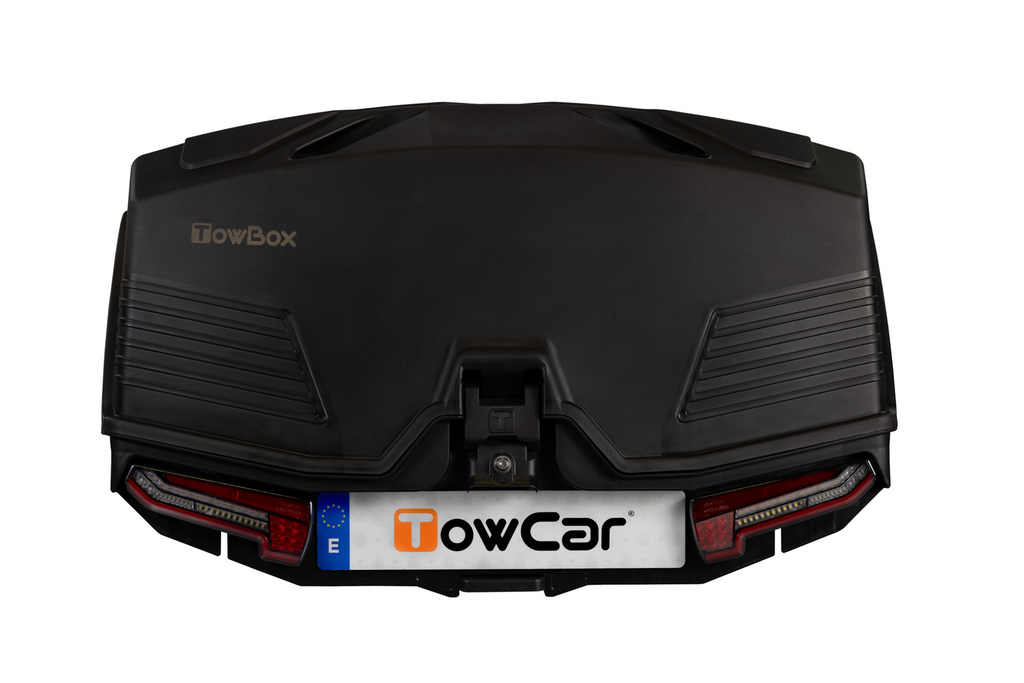 Towbox Alpha urban nero - box portabagagli da gancio di traino