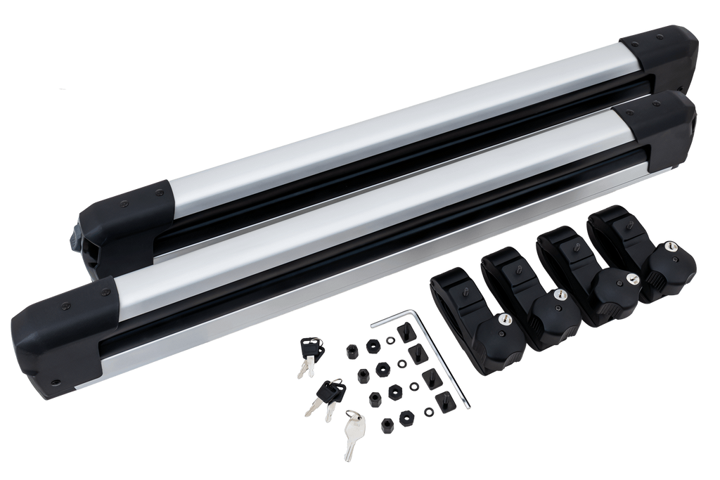 Inter Pack Frostline 6 - porta sci estensibile in alluminio per 6 paia di sci o 4 snowboard