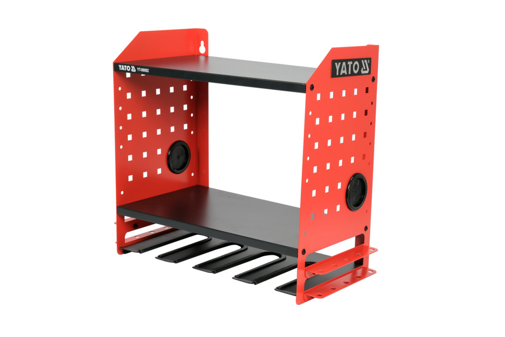 Scaffale da officina YATO YT-09092 in metallo per utensili elettrici, dimensioni 465x405x225 mm
