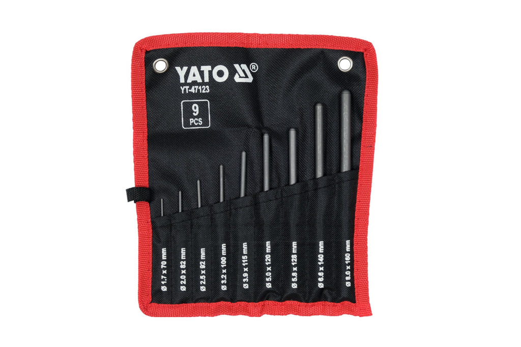 Set di 9 punzoni sferici paralleli YATO YT-47123