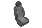 Cuscino per sedile auto LAMP Samurai con perline di legno antracite/grigio, tappetino per sedile auto