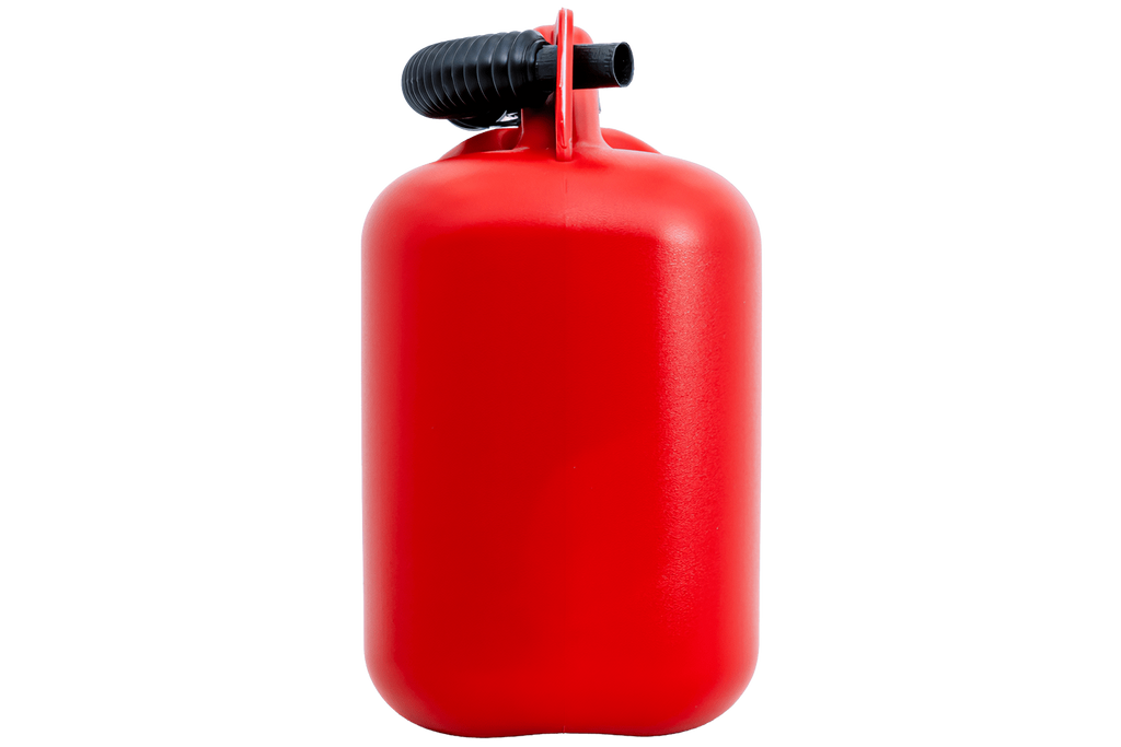 Tanica in plastica HERMON da 10 litri con imbuto, rossa