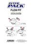 Morsetti universali Flexi Fit (set da 4) - per il montaggio del box da tetto