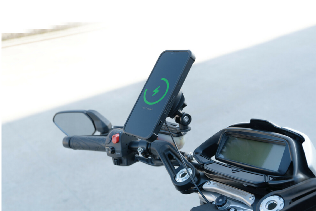 Caricabatterie wireless con sistema antivibrazione LAMPADA
