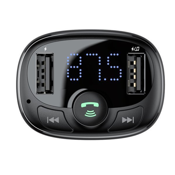 Trasmettitore FM BASEUS tipo T, Bluetooth 4.2, MP3 + caricabatterie da auto, 2 porte USB 3.4A