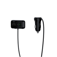 Trasmettitore FM BASEUS T tipo S-16 bluetooth 5.0 MP3 + caricabatterie da auto 2x USB