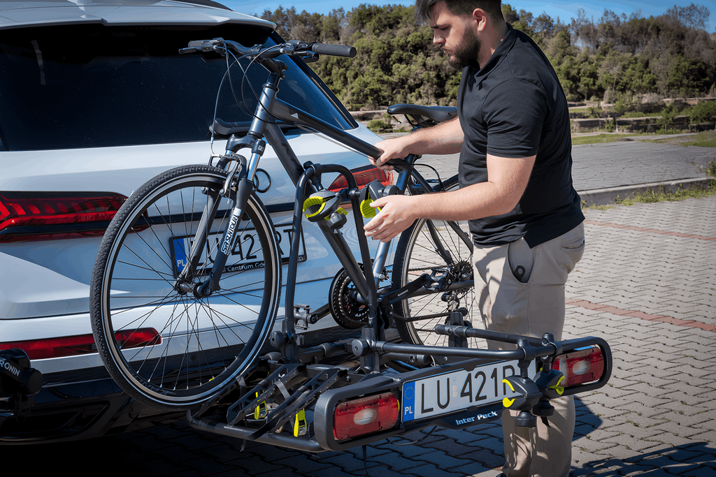 Portabici da gancio traino Inter Pack Quattro a 13 pin