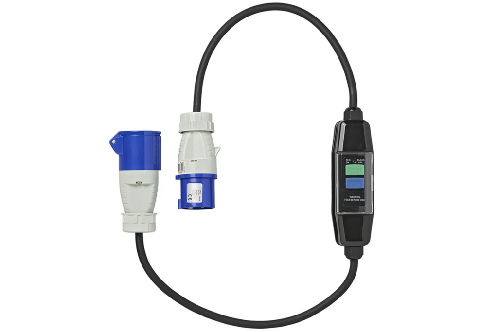 Cavo adattatore ProPlus 373589 CEE con interruttore differenziale, lunghezza 120 cm.
