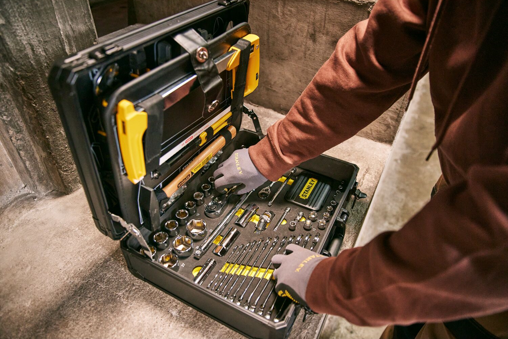 Kit di servizio STANLEY STMT98109-1, valigetta portautensili, 142 pezzi