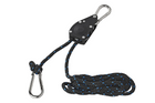 Set di due verricelli a fune metallica ProPlus 320054V01, paranco a fune con cricchetto, 2,5 m, 136 kg