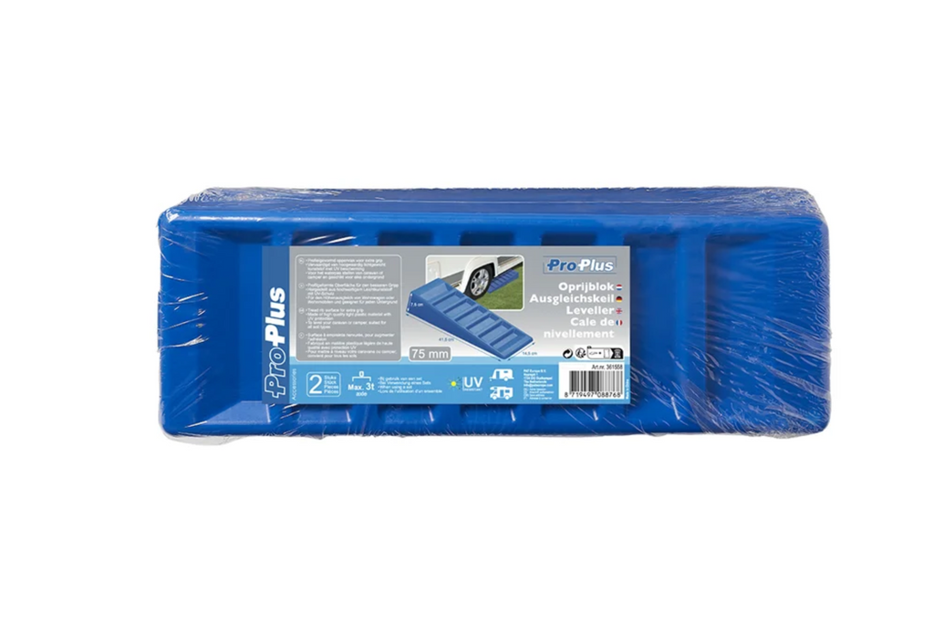 Set di due cunei di livellamento ProPlus da 75 mm, portata 3000 kg.