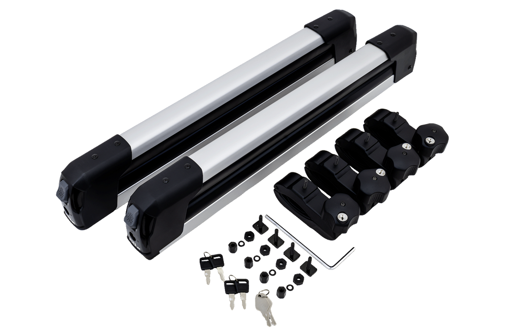 Inter Pack Frostline 4 - porta sci in alluminio per 4 paia di sci o 2 snowboard