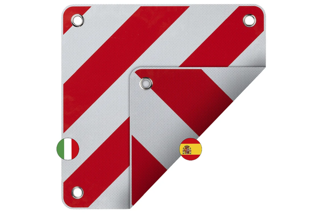 Cartello di segnalazione posteriore ProPlus 361234V01, bifacciale, 50x50 cm