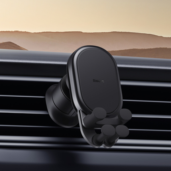 Supporto per telefono da auto BASEUS stabile e a gravità con ricarica wireless Qi da 15 W per la bocchetta dell'aria