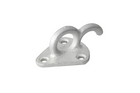 Gancio laterale in metallo ProPlus 342157 con occhiello per fissare teloni e cinghie di fissaggio per rimorchi.