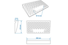 Set di due rampe di accesso carrabili ProPlus 361570, rampe in gomma da 7 cm, portata 3000 kg.