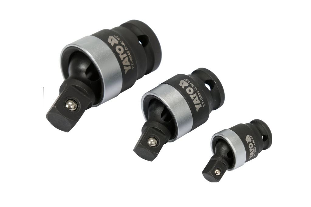 Set di snodi a impatto YATO YT-10642 da 1/4", 3/8", 1/2" (3 pezzi).