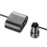Caricabatterie da auto BASEUS ad alta efficienza con 2 porte USB e 2 prese accendisigari, 80W.