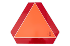 Pannello riflettente HERMON, triangolo di segnalazione per veicoli a bassa velocità, 360x415 mm