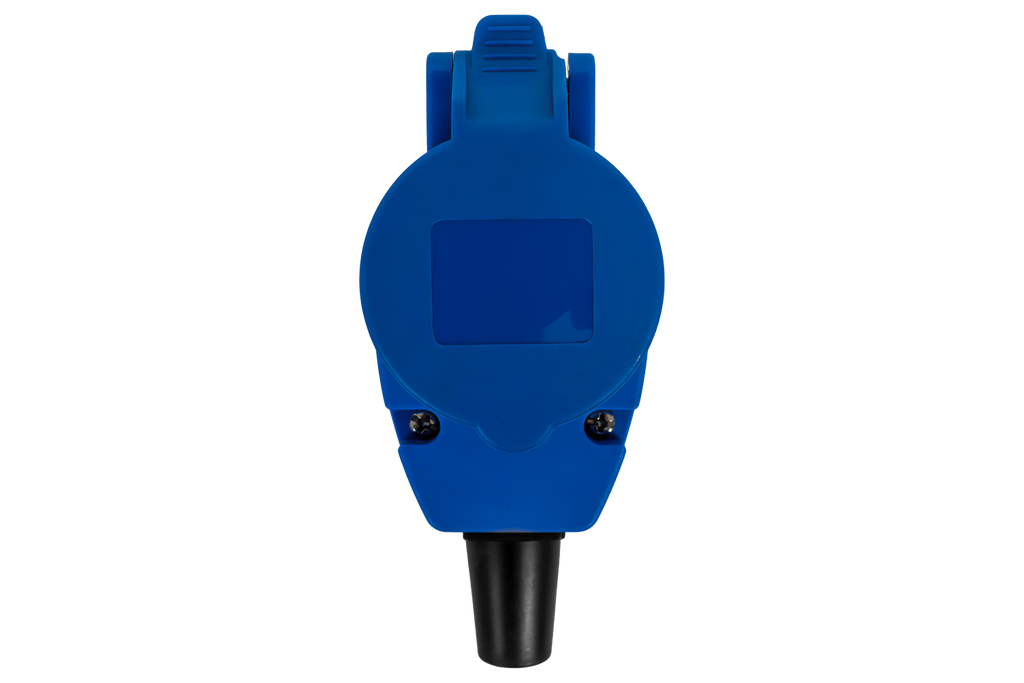 Spina angolata MANTES 2P+E CEE con presa aggiuntiva 16A 230V