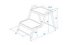 ProPlus 360829V01 scalino a due gradini per roulotte da 150 kg