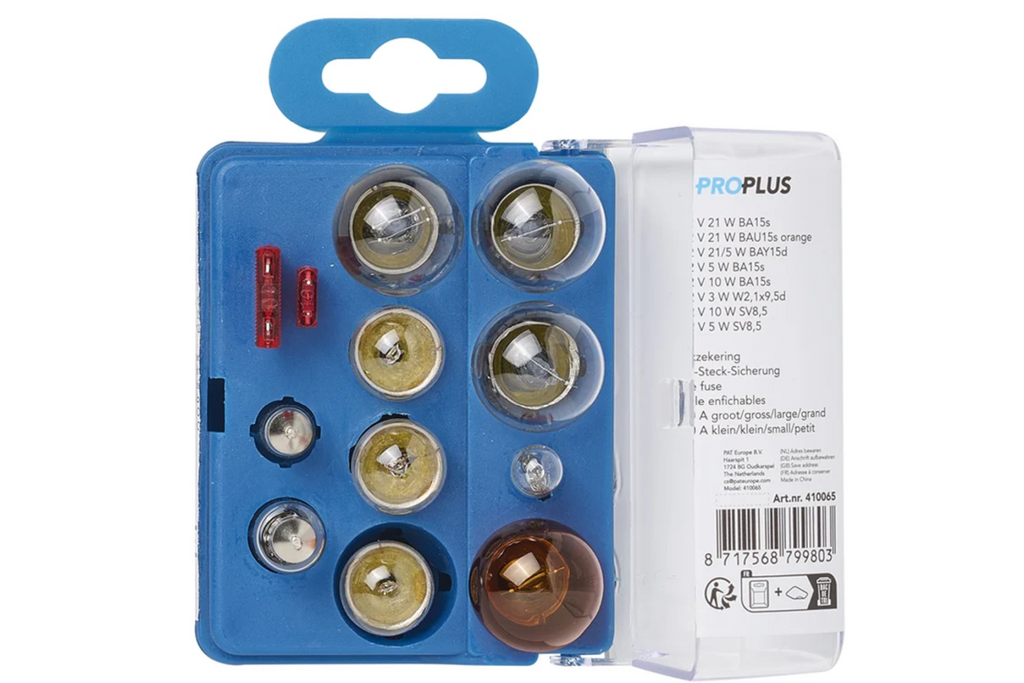 Kit di lampadine di ricambio ProPlus 410065 da 12 pezzi per camper e auto