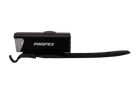 Faro anteriore per bicicletta PROFEX 82004 Pro in alluminio, batteria ai polimeri di litio e USB.