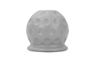 Copertura in gomma AL-KO per sfera di traino, colore argento.