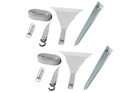 Set di due cinghie antivento ProPlus 361729 fissate a una guida per tendalino da 2x4,8 m.