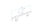 Adattatore per portabici da gancio di traino ProPlus 330238 per roulotte con timone da 760 mm