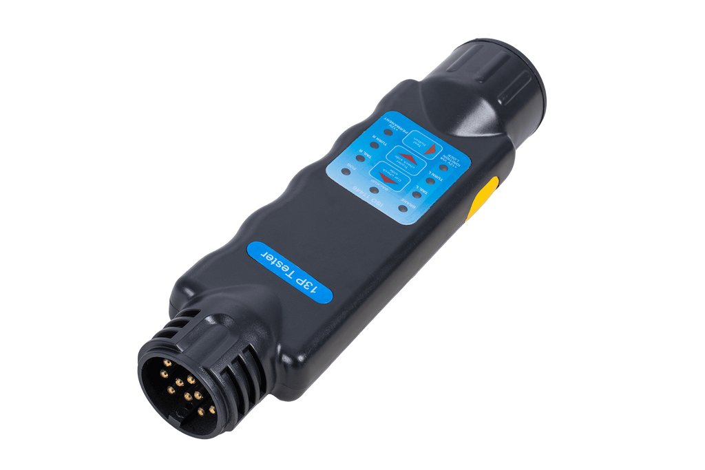 Tester per prese di corrente per rimorchi a 13 pin
