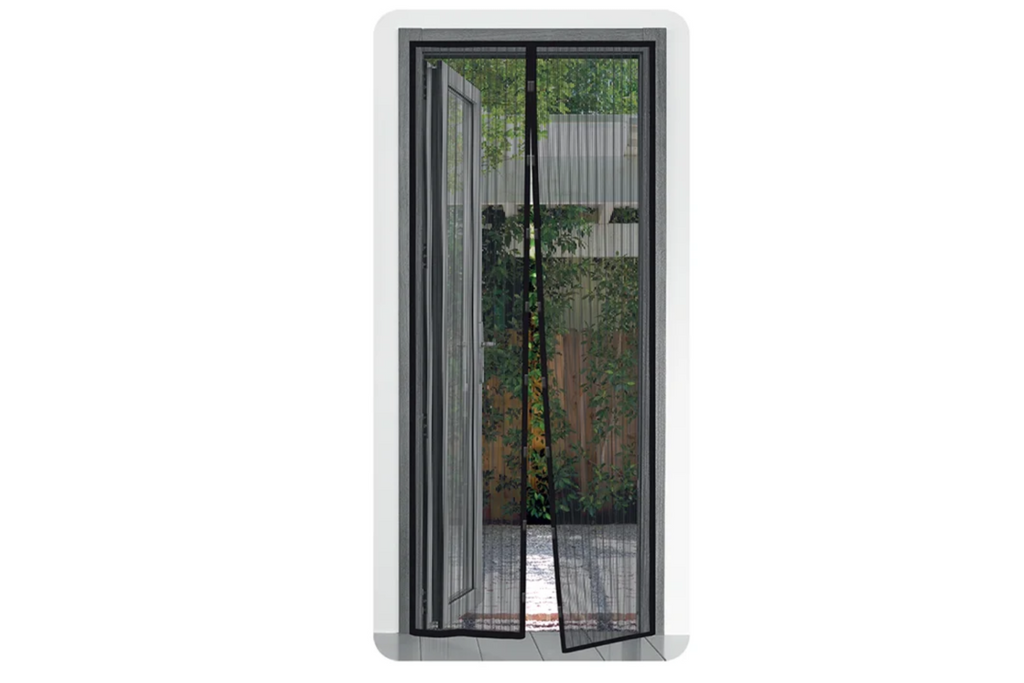 Zanzariera magnetica per porte ProPlus con rete protettiva (2x) 210x50cm