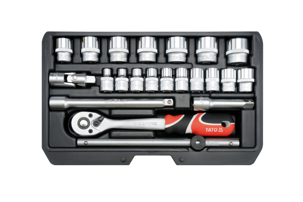 Set di utensili YATO YT-38561 da 3/8", 22 pezzi.