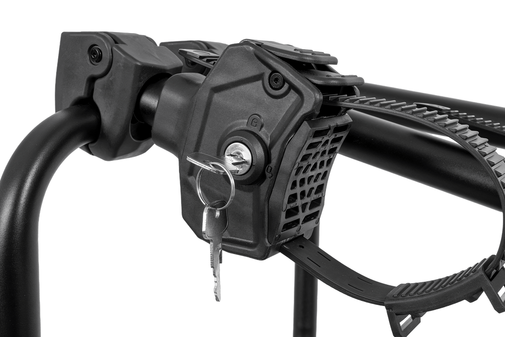 Inter Pack Velox 3 LED - portabici pieghevole da gancio di traino per 3 biciclette con luci a LED