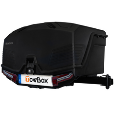 Box portabagagli da gancio traino Camper Alpha nero LED (lungo)